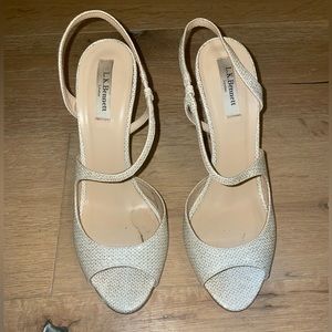 L.K. Bennett London “Palma” Mid Heels Sandal 👡